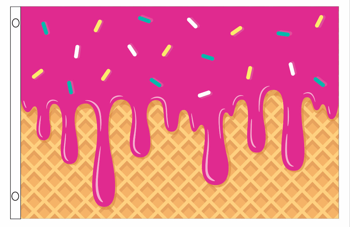 Ice Cream Drip Flag