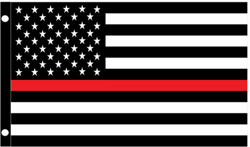 USA Red Line Flag