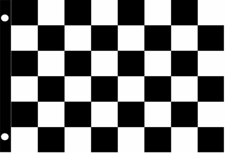 Checkered Flag Black and White